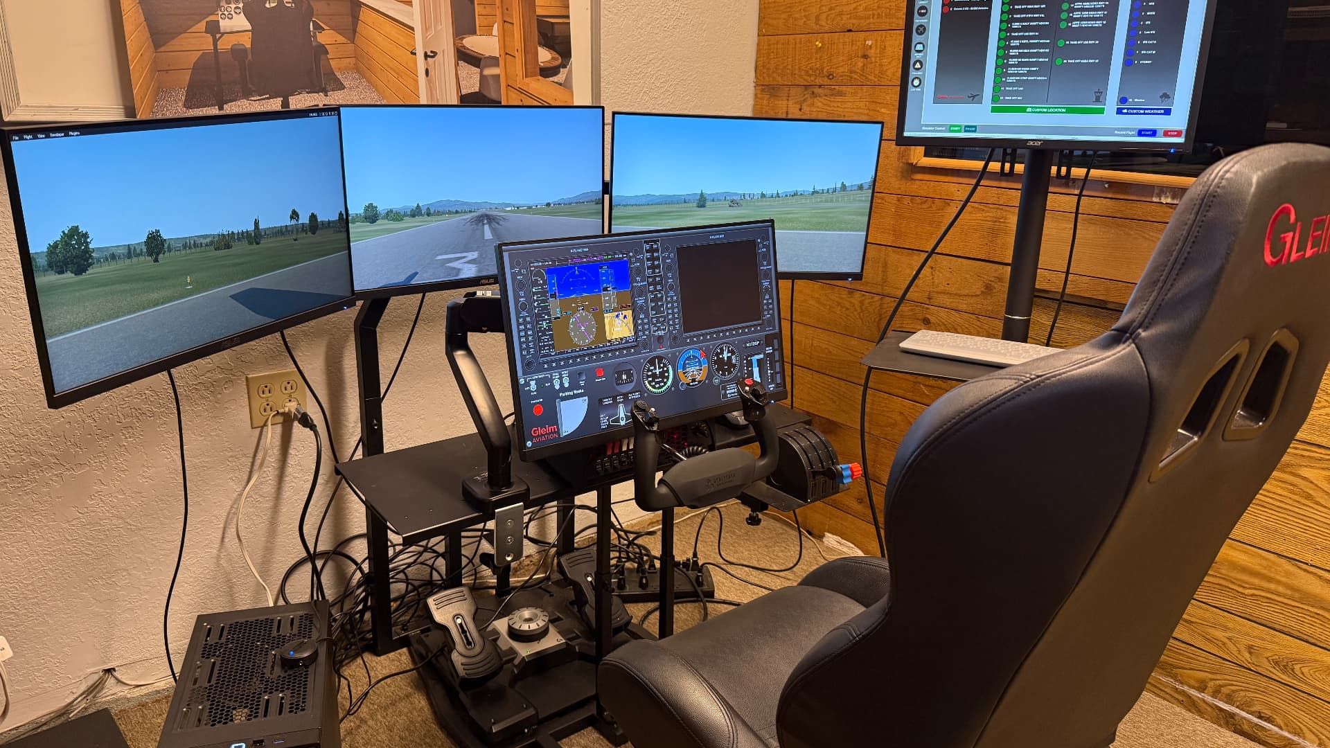 GLEIM BATD flight simulator with multi-screen training software at MYL High Flying Club